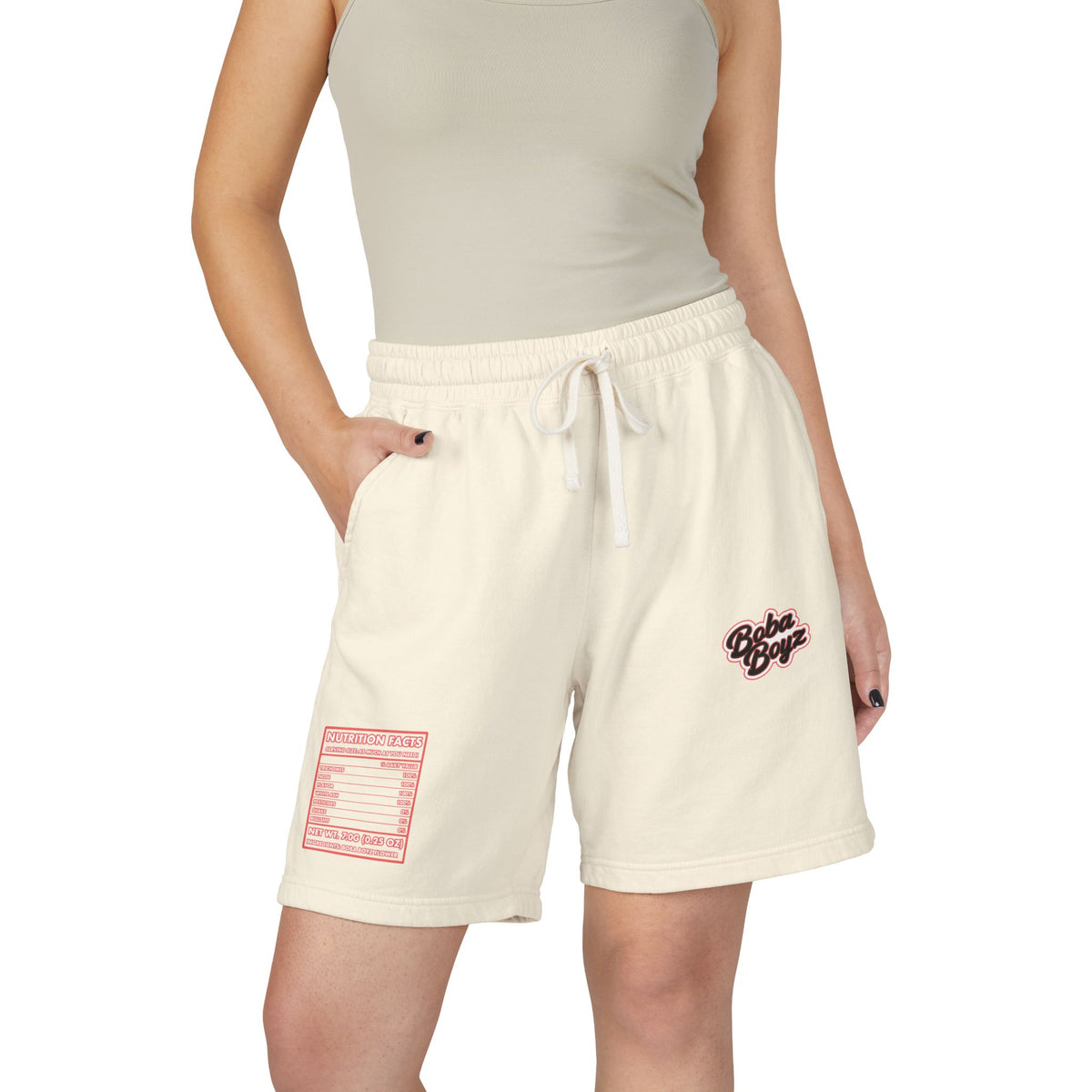 Boba Boyz Sweat Shorts - Red Logo