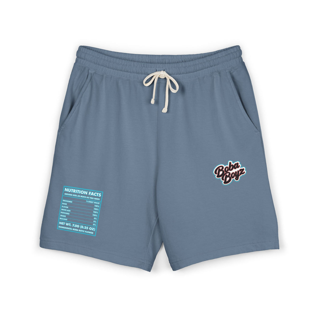 Boba Boyz Sweat Shorts - Blue Logo