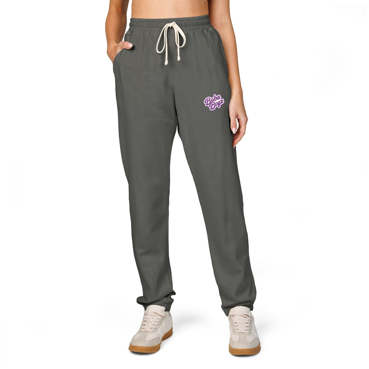 Boba Boyz Sweatpants - Purple Logo